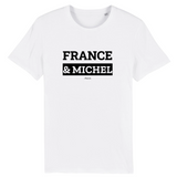 T-Shirt Premium - France & Michel - Coton Bio - 12 Coloris - Mythique - Cadeau Personnalisable - Cadeaux-Positifs.com -XS-Blanc-