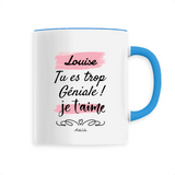 Mug - Louise je t'aime - 6 Coloris - Cadeau Tendre - Cadeau Personnalisable - Cadeaux-Positifs.com -Unique-Bleu-