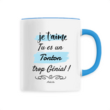 Mug - Tonton je t'aime - 6 Coloris - Cadeau Original - Cadeau Personnalisable - Cadeaux-Positifs.com -Unique-Bleu-