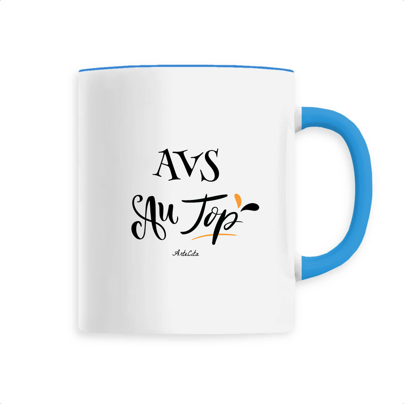 Cadeau anniversaire : Mug - AVS au Top - 6 Coloris - Cadeau Original - Cadeau Personnalisable - Cadeaux-Positifs.com -Unique-Bleu-