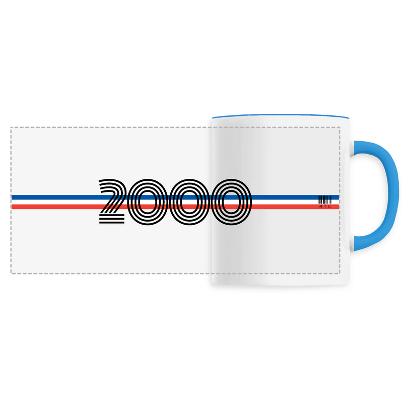 Cadeau anniversaire : Mug - Année 2000 - 6 Coloris - Cadeau Original - Cadeau Personnalisable - Cadeaux-Positifs.com -Unique-Bleu-
