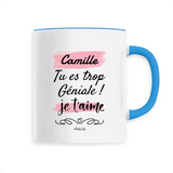 Mug - Camille je t'aime - 6 Coloris - Cadeau Tendre - Cadeau Personnalisable - Cadeaux-Positifs.com -Unique-Bleu-