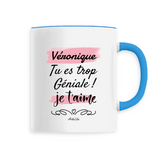 Mug - Véronique, je t'aime - 6 Coloris - Cadeau Tendre - Cadeau Personnalisable - Cadeaux-Positifs.com -Unique-Bleu-