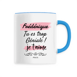 Mug - Frédérique je t'aime - 6 Coloris - Cadeau Tendre & Original - Cadeau Personnalisable - Cadeaux-Positifs.com -Unique-Bleu-