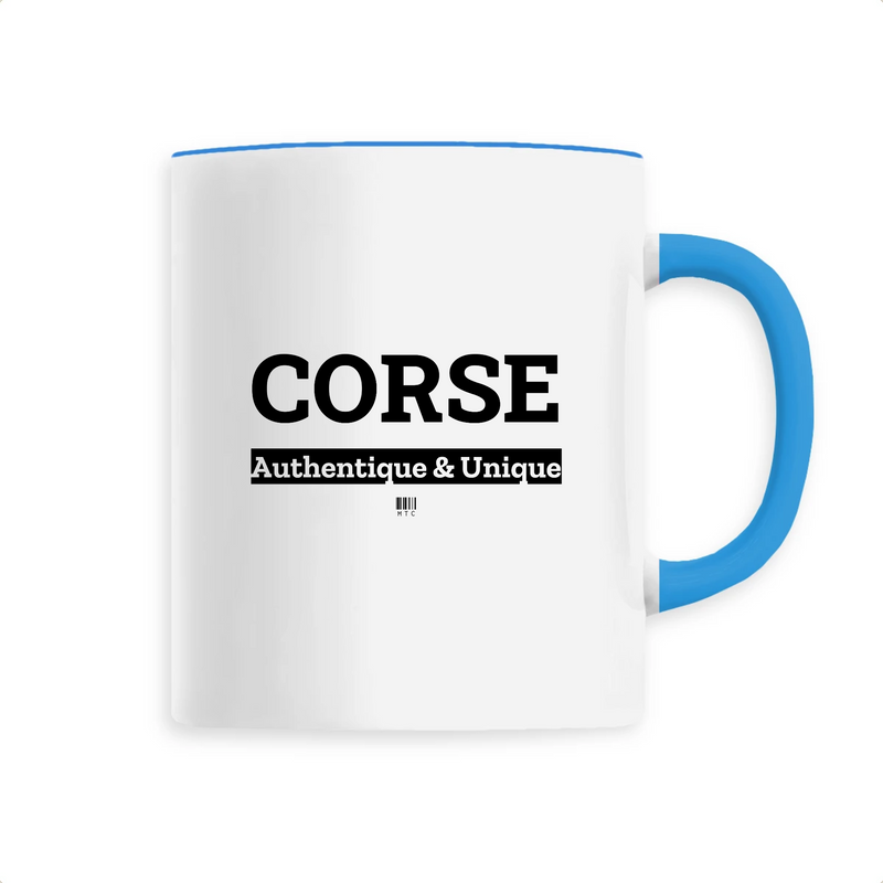 Cadeau anniversaire : Mug - Corse Authentique & Unique - 6 Coloris - Cadeau Original - Cadeau Personnalisable - Cadeaux-Positifs.com -Unique-Bleu-