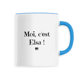 Mug - Moi c'est Elsa - 6 Coloris - Cadeau Original - Cadeau Personnalisable - Cadeaux-Positifs.com -Unique-Bleu-