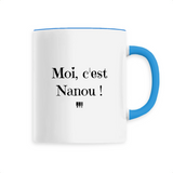 Mug - Moi c'est Nanou - 6 Coloris - Cadeau Original - Cadeau Personnalisable - Cadeaux-Positifs.com -Unique-Bleu-