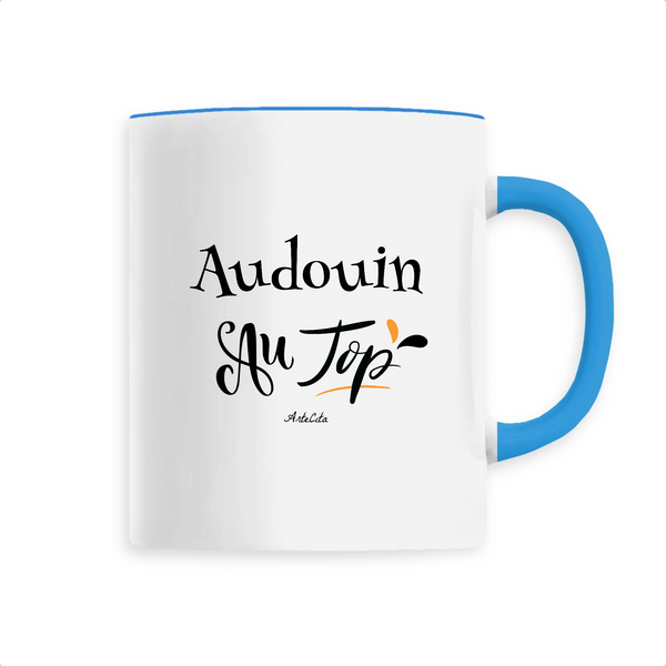 Mug - Audouin au Top - 6 Coloris - Cadeau Original - Cadeau Personnalisable - Cadeaux-Positifs.com -Unique-Bleu-