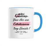 Mug - Merci Esthéticienne - 6 Coloris - Cadeau Original - Cadeau Personnalisable - Cadeaux-Positifs.com -Unique-Bleu-