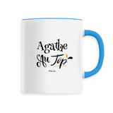 Mug - Agathe au Top - 6 Coloris - Cadeau Original - Cadeau Personnalisable - Cadeaux-Positifs.com -Unique-Bleu-