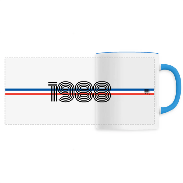 Mug - Année 1988 - 6 Coloris - Cadeau Original - Cadeau Personnalisable - Cadeaux-Positifs.com -Unique-Bleu-