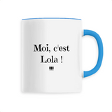 Mug - Moi c'est Lola - 6 Coloris - Cadeau Original - Cadeau Personnalisable - Cadeaux-Positifs.com -Unique-Bleu-