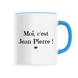Mug - Moi c'est Jean-Pierre - 6 Coloris - Cadeau Original - Cadeau Personnalisable - Cadeaux-Positifs.com -Unique-Bleu-