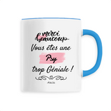 Mug - Merci, vous êtes une Psy trop Géniale - 6 Coloris - Cadeau Personnalisable - Cadeaux-Positifs.com -Unique-Bleu-