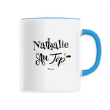 Mug - Nathalie au Top - 6 Coloris - Cadeau Original - Cadeau Personnalisable - Cadeaux-Positifs.com -Unique-Bleu-