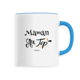 Mug - Maman au Top - 6 Coloris - Cadeau Original - Cadeau Personnalisable - Cadeaux-Positifs.com -Unique-Bleu-