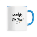 Mug - Mathis au Top - 6 Coloris - Cadeau Original - Cadeau Personnalisable - Cadeaux-Positifs.com -Unique-Bleu-