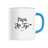 Mug - Papa au Top - 6 Coloris - Cadeau Original - Cadeau Personnalisable - Cadeaux-Positifs.com -Unique-Bleu-