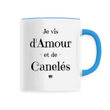 Mug - Amour et Canelés - 6 Coloris - Cadeau Original - Cadeau Personnalisable - Cadeaux-Positifs.com -Unique-Bleu-