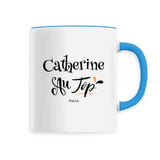 Mug - Catherine au Top - 6 Coloris - Cadeau Original - Cadeau Personnalisable - Cadeaux-Positifs.com -Unique-Bleu-
