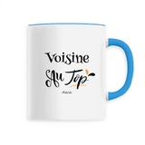 Mug - Voisine au Top - 6 Coloris - Cadeau Original - Cadeau Personnalisable - Cadeaux-Positifs.com -Unique-Bleu-