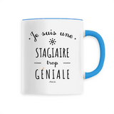 Mug - Une Stagiaire trop Géniale - 6 Coloris - Cadeau Original - Cadeau Personnalisable - Cadeaux-Positifs.com -Unique-Bleu-