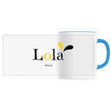 Mug - Lola - 6 Coloris - Cadeau Original - Cadeau Personnalisable - Cadeaux-Positifs.com -Unique-Bleu-