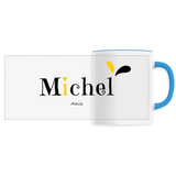 Mug - Michel - 6 Coloris - Cadeau Original - Cadeau Personnalisable - Cadeaux-Positifs.com -Unique-Bleu-
