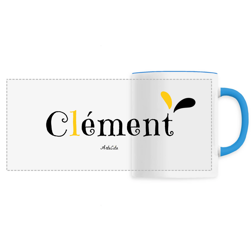 Cadeau anniversaire : Mug - Clément - 6 Coloris - Cadeau Original - Cadeau Personnalisable - Cadeaux-Positifs.com -Unique-Bleu-