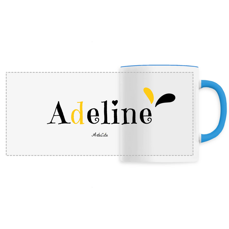 Cadeau anniversaire : Mug - Adeline - 6 Coloris - Cadeau Original - Cadeau Personnalisable - Cadeaux-Positifs.com -Unique-Bleu-