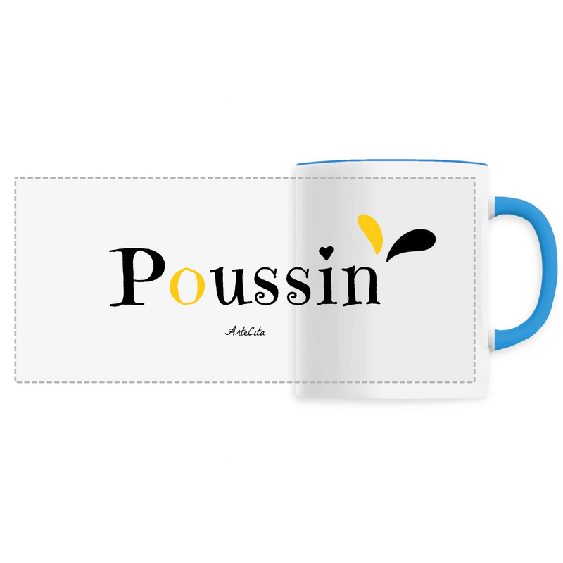 Cadeau anniversaire : Mug - Poussin - 6 Coloris - Cadeau Original - Cadeau Personnalisable - Cadeaux-Positifs.com -Unique-Bleu-