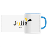 Mug - Julie - 6 Coloris - Cadeau Original - Cadeau Personnalisable - Cadeaux-Positifs.com -Unique-Bleu-