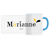 Mug - Marianne - 6 Coloris - Cadeau Original - Cadeau Personnalisable - Cadeaux-Positifs.com -Unique-Bleu-