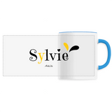 Mug - Sylvie - 6 Coloris - Cadeau Original - Cadeau Personnalisable - Cadeaux-Positifs.com -Unique-Bleu-