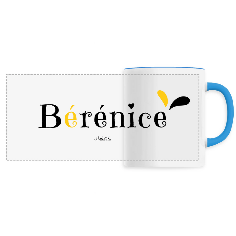 Cadeau anniversaire : Mug - Bérénice - 6 Coloris - Cadeau Original - Cadeau Personnalisable - Cadeaux-Positifs.com -Unique-Bleu-