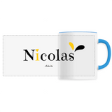 Mug - Nicolas - 6 Coloris - Cadeau Original - Cadeau Personnalisable - Cadeaux-Positifs.com -Unique-Bleu-