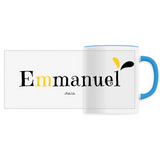 Mug - Emmanuel - 6 Coloris - Cadeau Original - Cadeau Personnalisable - Cadeaux-Positifs.com -Unique-Bleu-