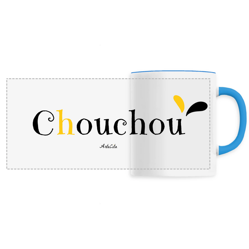 Cadeau anniversaire : Mug - Chouchou - 6 Coloris - Cadeau Original - Cadeau Personnalisable - Cadeaux-Positifs.com -Unique-Bleu-