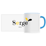 Mug - Serge - 6 Coloris - Cadeau Original - Cadeau Personnalisable - Cadeaux-Positifs.com -Unique-Bleu-