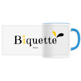 Mug - Biquette - 6 Coloris - Cadeau Original - Cadeau Personnalisable - Cadeaux-Positifs.com -Unique-Bleu-
