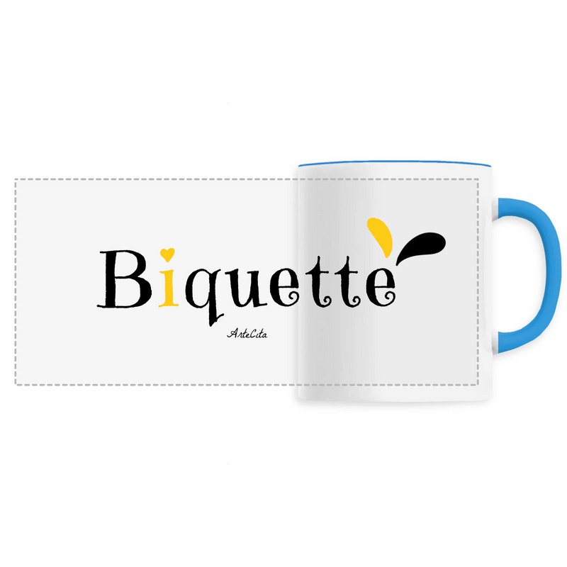 Cadeau anniversaire : Mug - Biquette - 6 Coloris - Cadeau Original - Cadeau Personnalisable - Cadeaux-Positifs.com -Unique-Bleu-