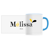 Mug - Mélissa - 6 Coloris - Cadeau Original - Cadeau Personnalisable - Cadeaux-Positifs.com -Unique-Bleu-