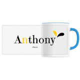 Mug - Anthony - 6 Coloris - Cadeau Original - Cadeau Personnalisable - Cadeaux-Positifs.com -Unique-Bleu-