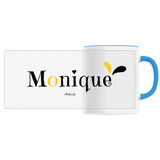 Mug - Monique - 6 Coloris - Cadeau Original - Cadeau Personnalisable - Cadeaux-Positifs.com -Unique-Bleu-