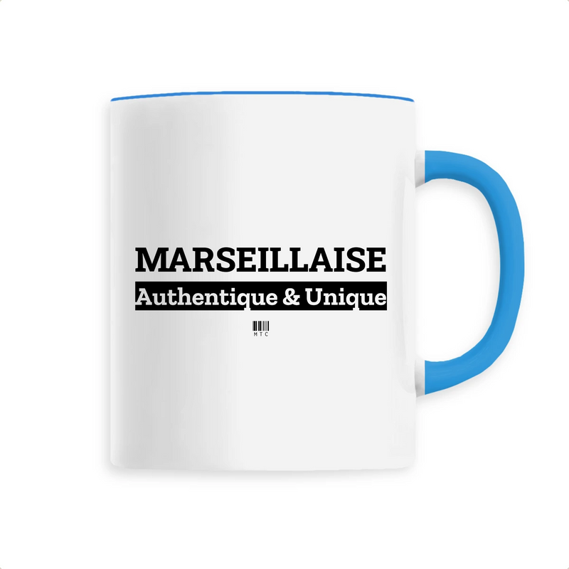 Cadeau anniversaire : Mug - Marseillaise - 6 Coloris - Cadeau Original - Cadeau Personnalisable - Cadeaux-Positifs.com -Unique-Bleu-