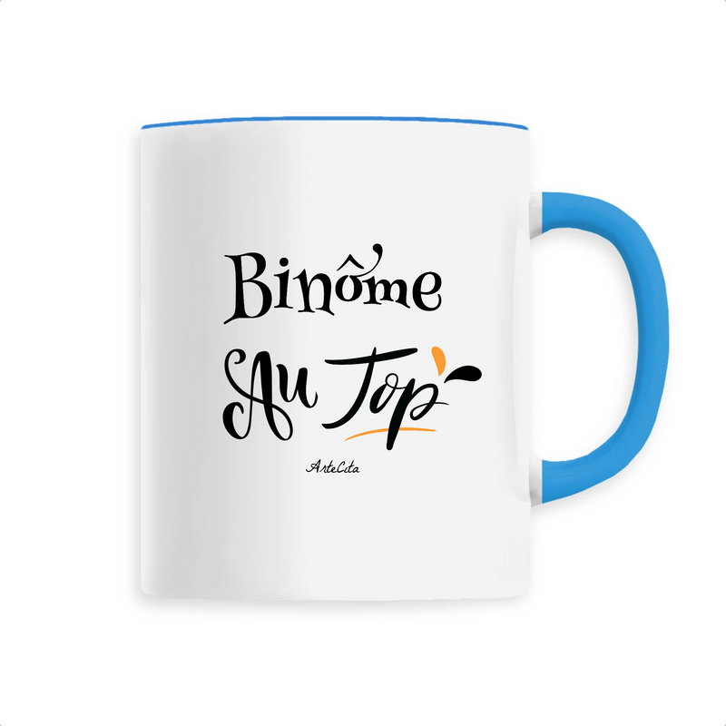 Cadeau anniversaire : Mug - Binôme au Top - 6 Coloris - Cadeau Original - Cadeau Personnalisable - Cadeaux-Positifs.com -Unique-Bleu-