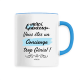 Mug - Merci vous êtes un Concierge trop Génial - 6 Coloris - Cadeau Personnalisable - Cadeaux-Positifs.com -Unique-Bleu-