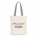 Tote Bag Premium - Appelle-moi Poussin - 2 Coloris - Cadeau Durable - Cadeau Personnalisable - Cadeaux-Positifs.com -Unique-Bleu-