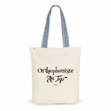 Tote Bag Premium - Orthophoniste au Top - 2 Coloris - Cadeau Durable - Cadeau Personnalisable - Cadeaux-Positifs.com -Unique-Bleu-