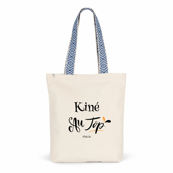 Tote Bag Premium - Kiné au Top - 2 Coloris - Cadeau Durable - Cadeau Personnalisable - Cadeaux-Positifs.com -Unique-Bleu-